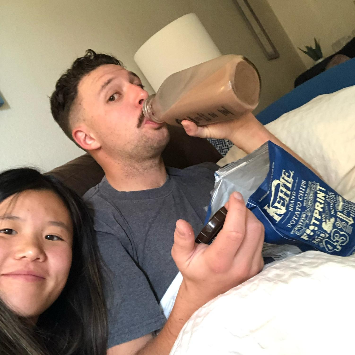 Hunter’s favorite post-marathon snacks!