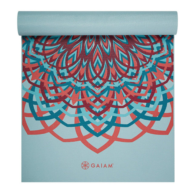 Gaiam Premium Yoga Mat - Blue Santorini
