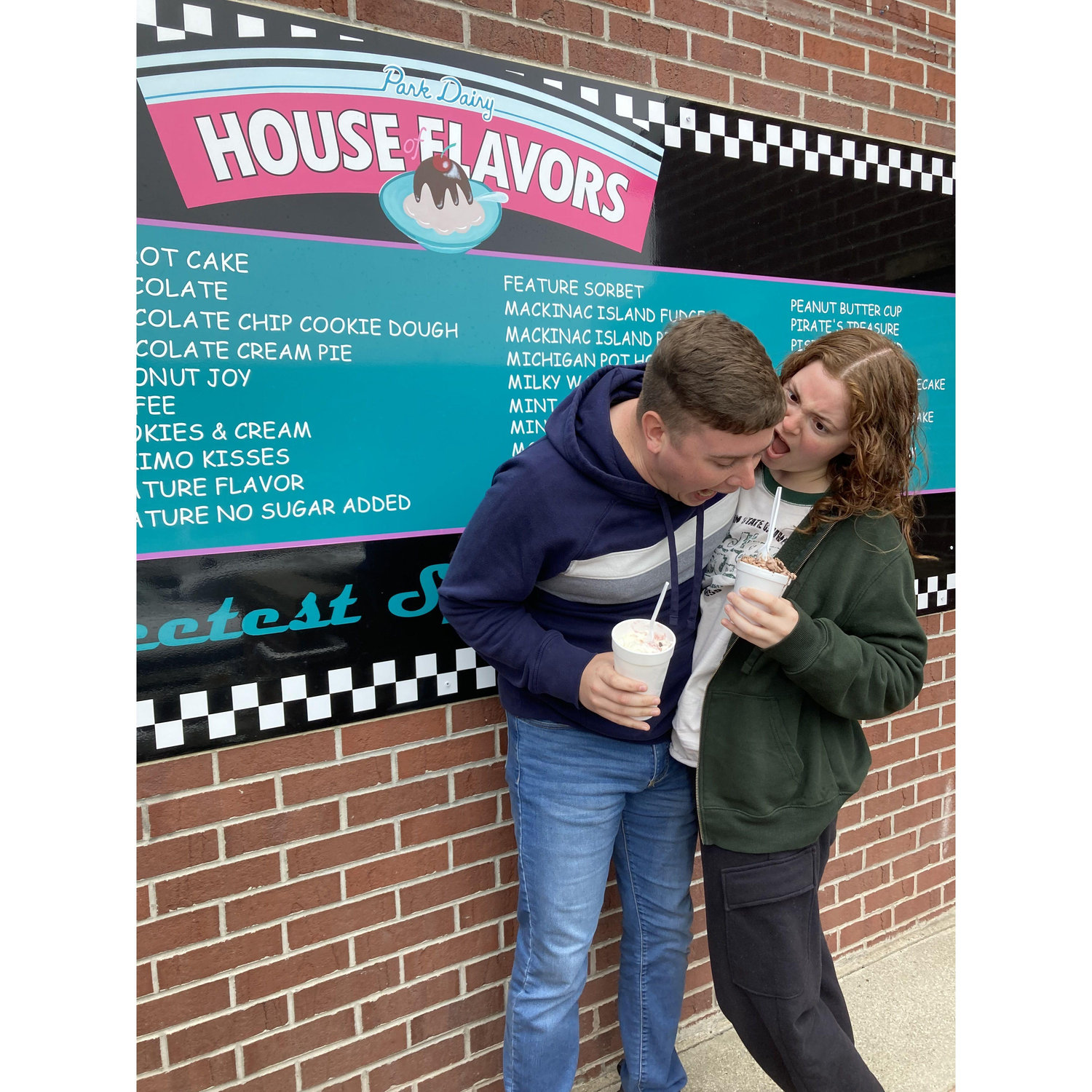 Ice cream at House of Flavors in Ludington MI