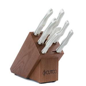 Galley Set with Block | 9 Pieces | Knife Block Sets by Cutco (Pearl, Cherry)