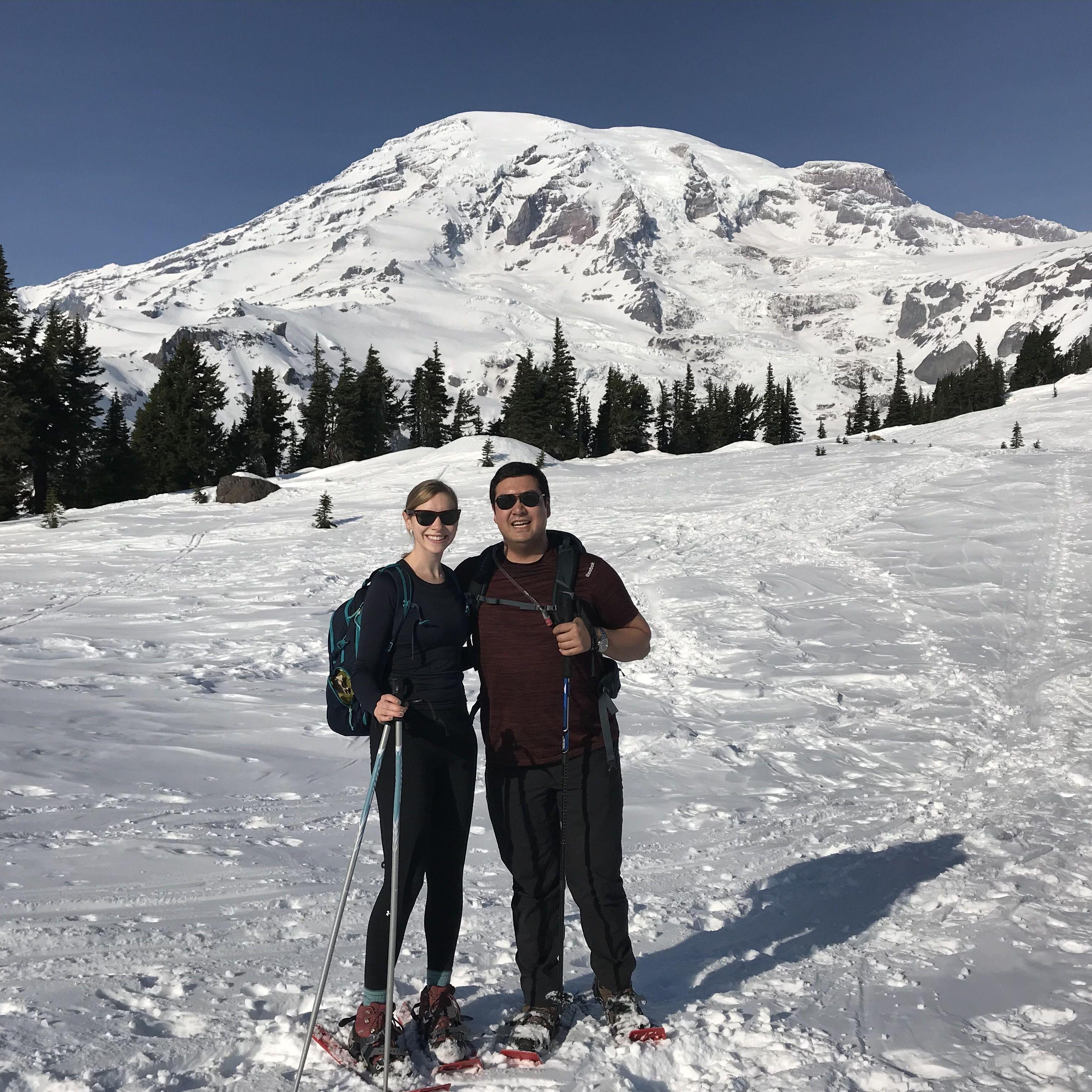 Snowshoeing at Mt. Rainier