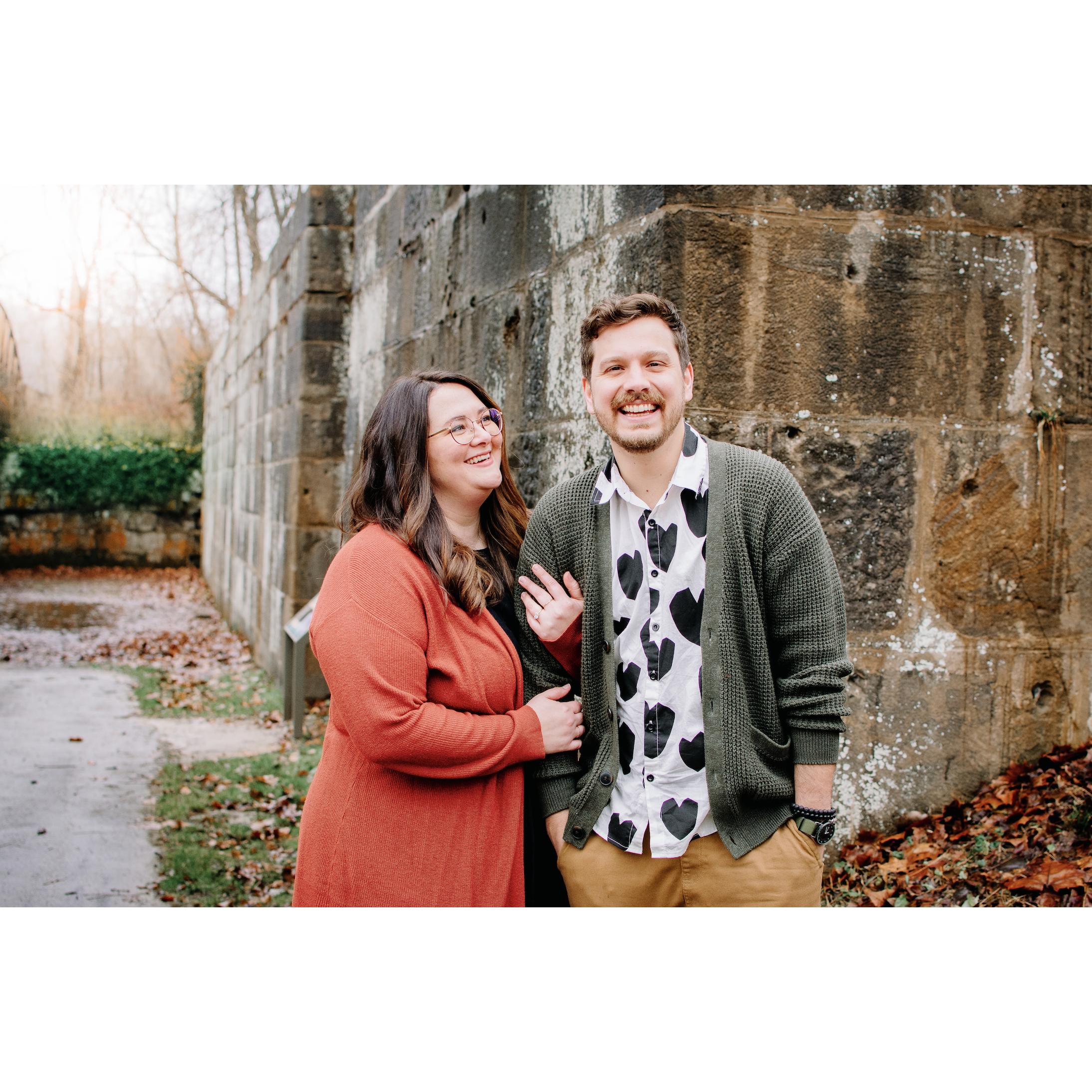 Rob's sister Katie took our first engagement pictures for us the Christmas after our engagement while we were visiting his family in Ohio!