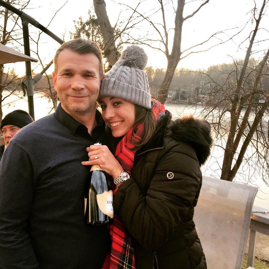 12/25/19, Ringwood, NJ. Emily's 2nd bottle of champagne after Chip popped the question...and she said yes!