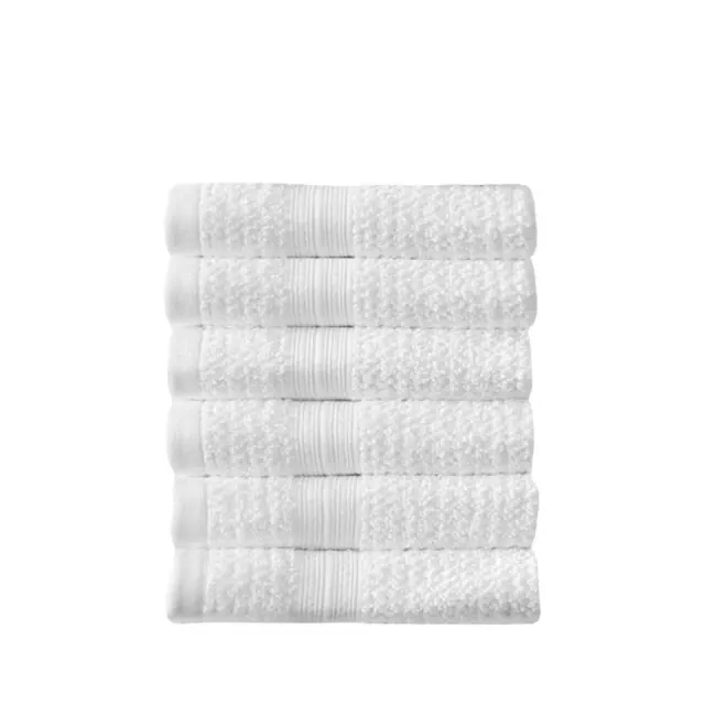 Arm & Hammer 6pc Quick Dry Washcloths Set White