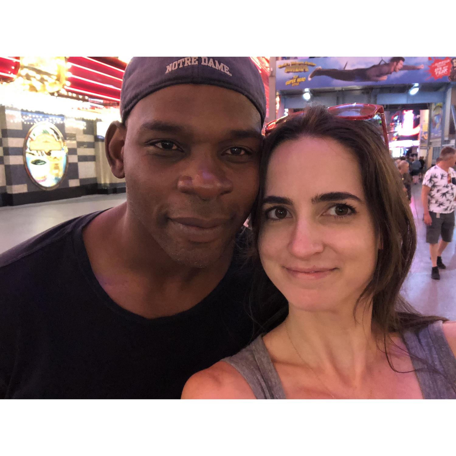 Touring old Las Vegas on a trip to see one of Courtney's favorite bands -- Rufus du Sol. (October 2018)