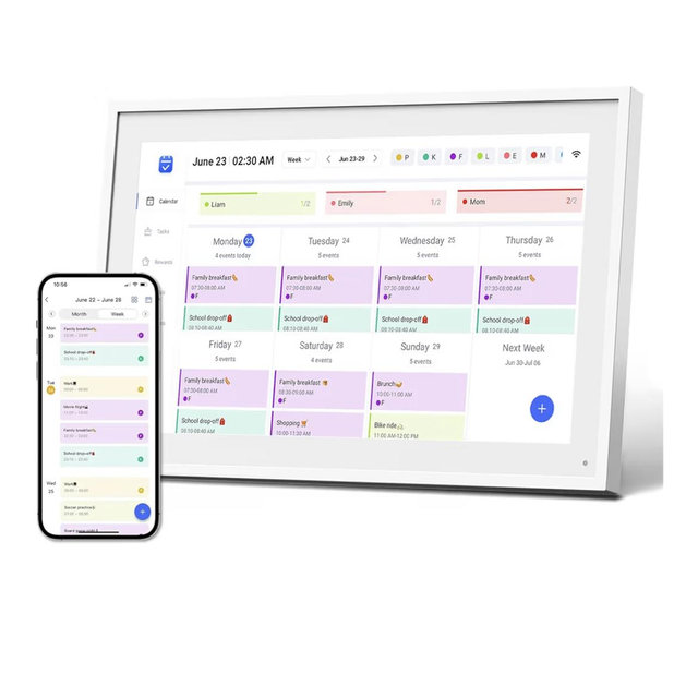 HD Touch Screen Interactive Smart Calender and Digital Photo Frame
