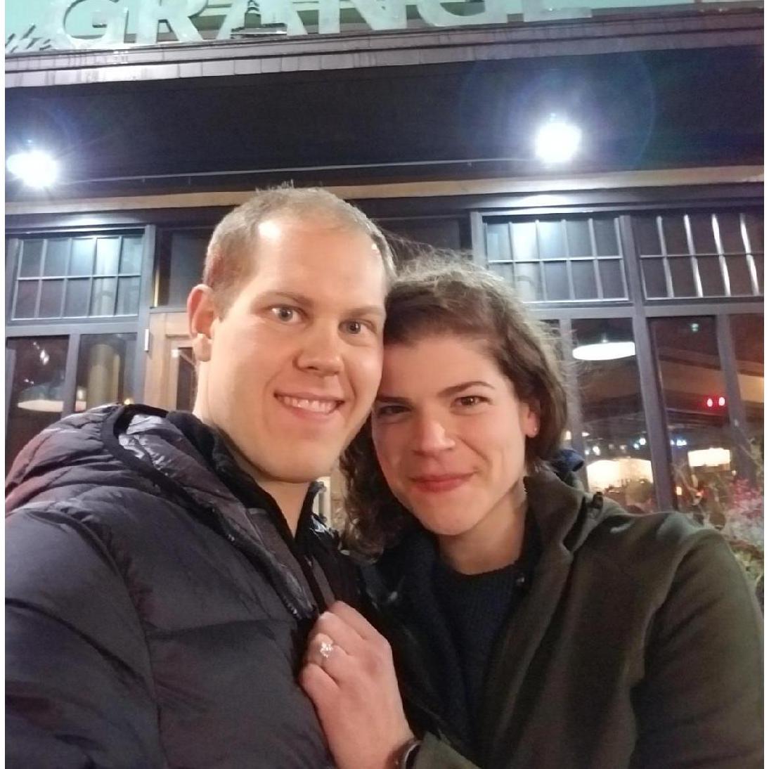 The night of our engagement!