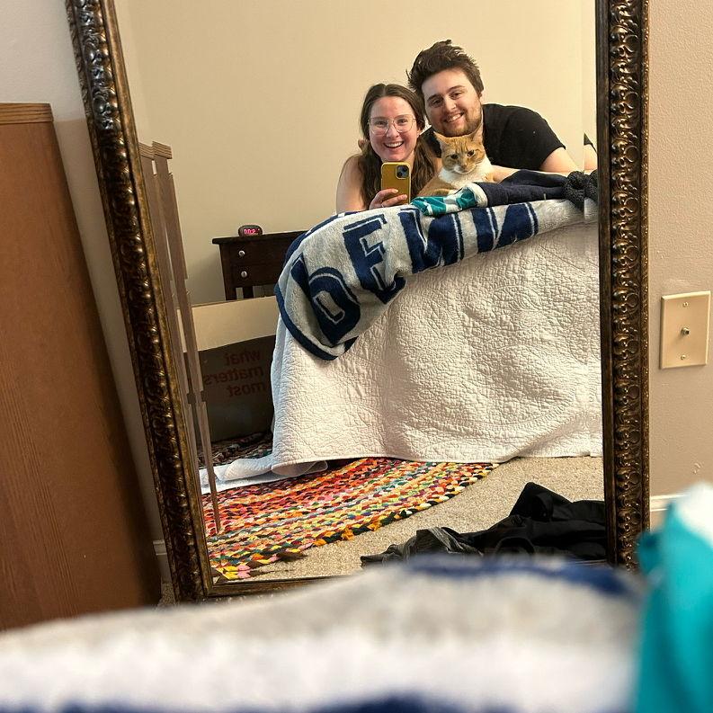 Our first real apartment together (featuring chickpea!)