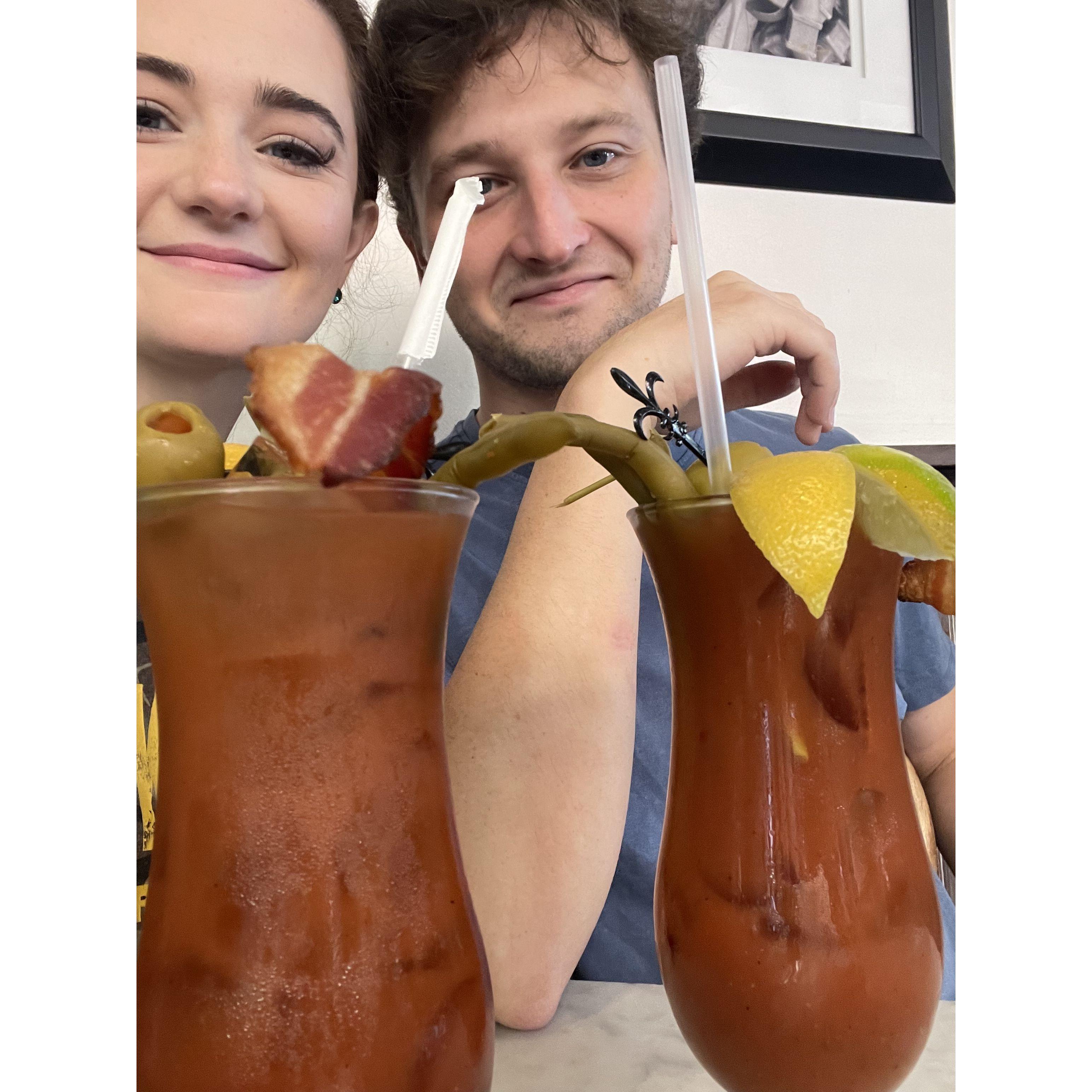 One of the couple's favorite New Orleans treats