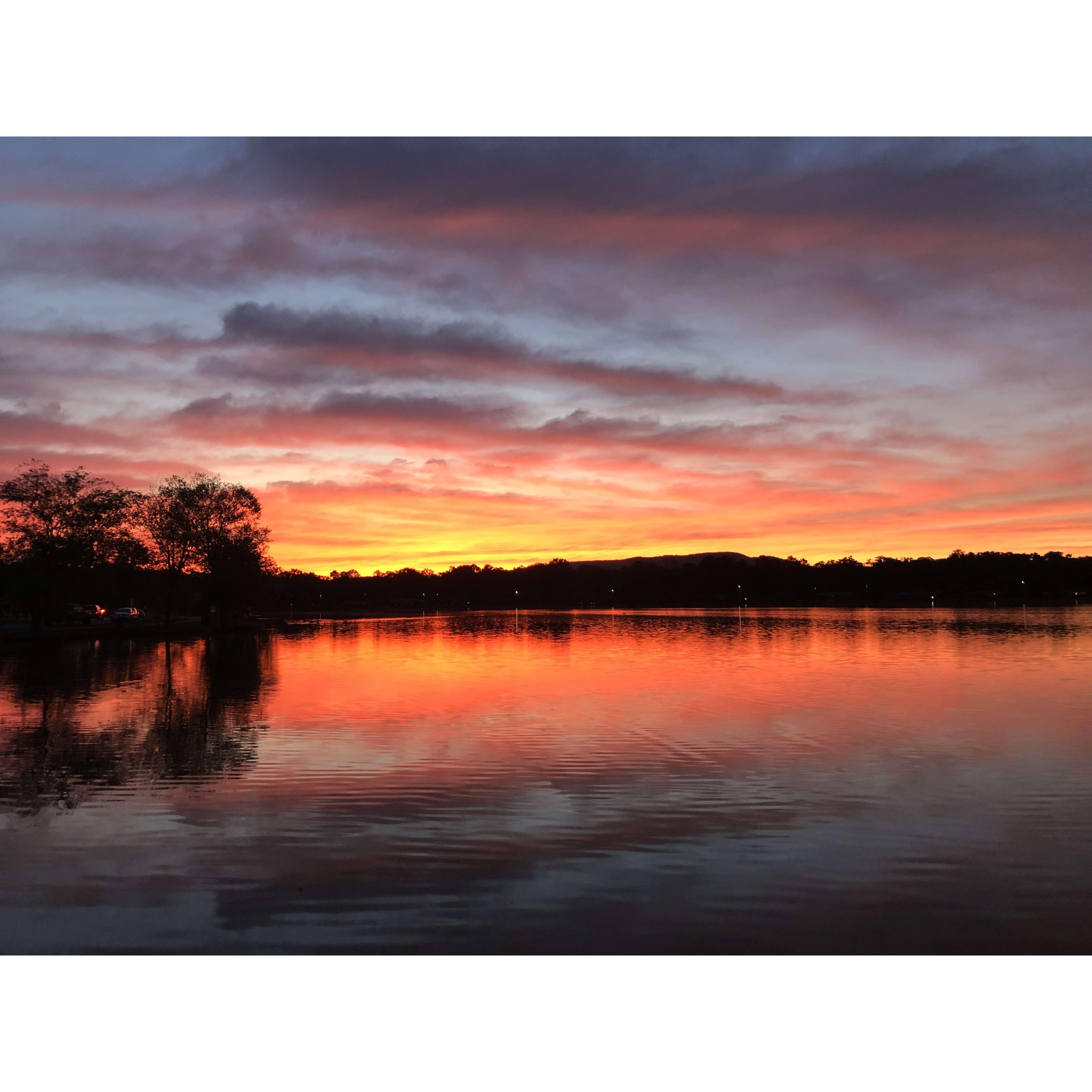 Jenn's favorite time of the day - dusk...this was the scene when Joe proposed. 