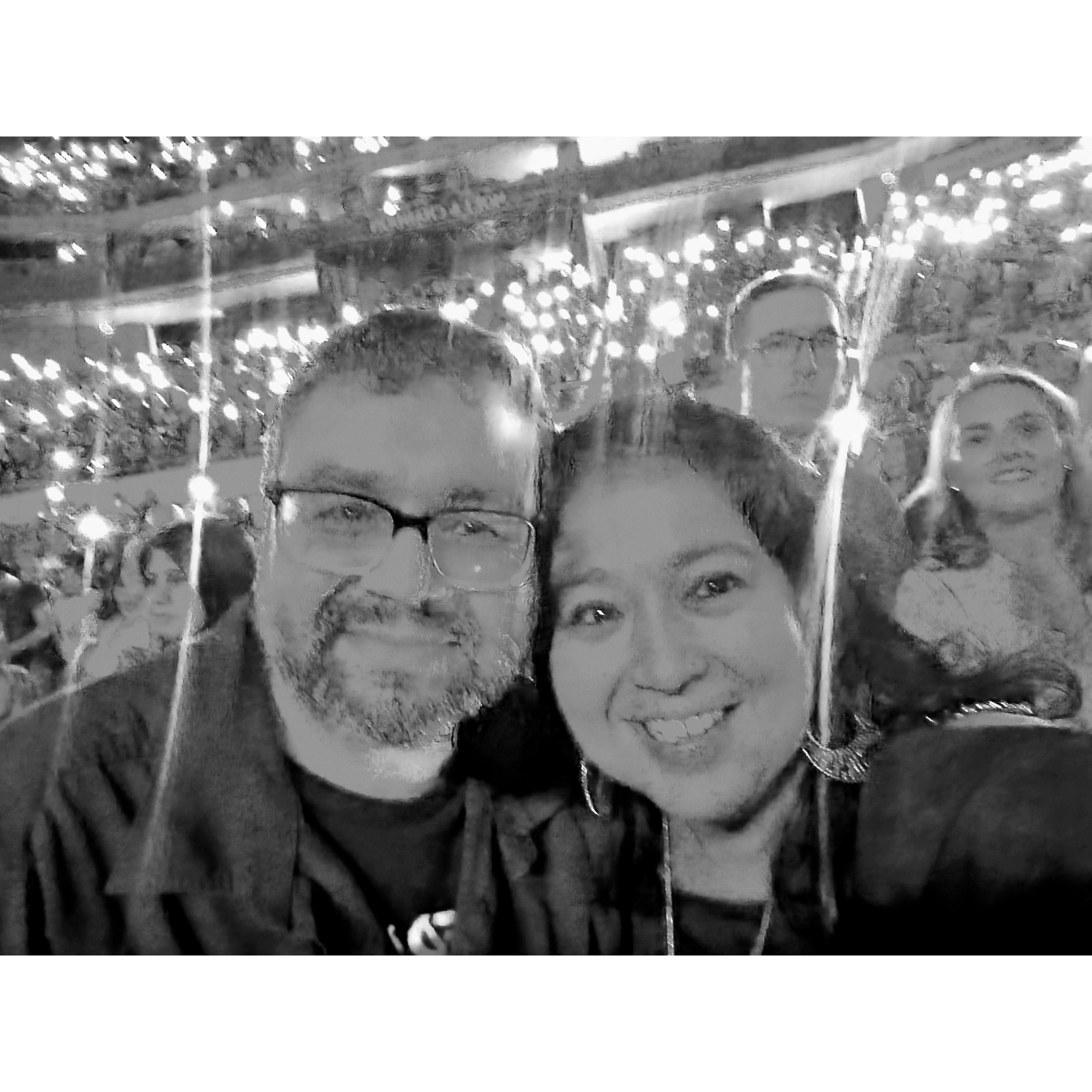 Our first kiss at a Bon Jovi Concert!