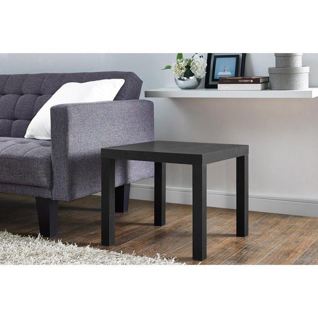 Mainstays Parsons Square End Table, Black