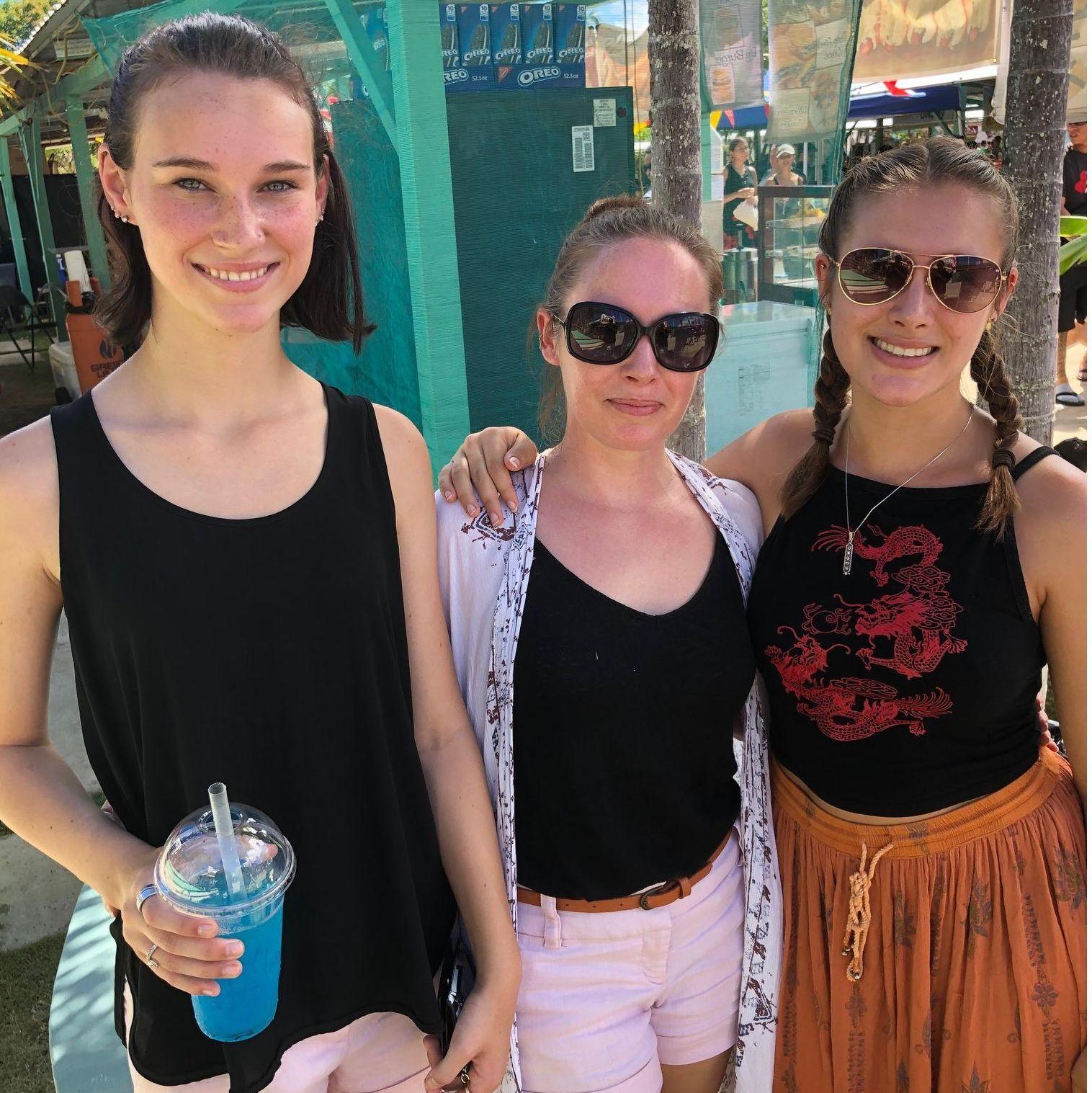 Chloe, Jenna, and Kaytie - Guam, May 2019.