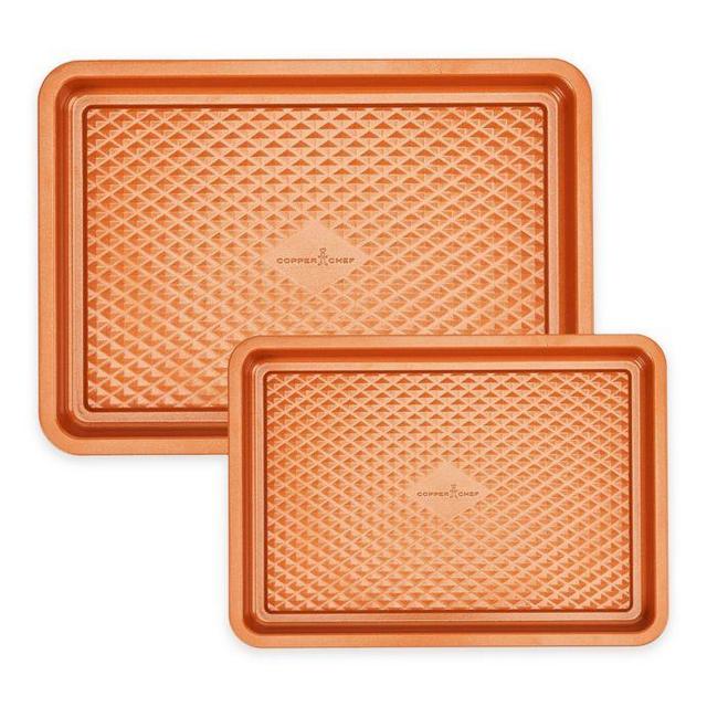 Copper Chef™ Diamond Bakeware 2-Piece Nonstick Cookie Sheet Set