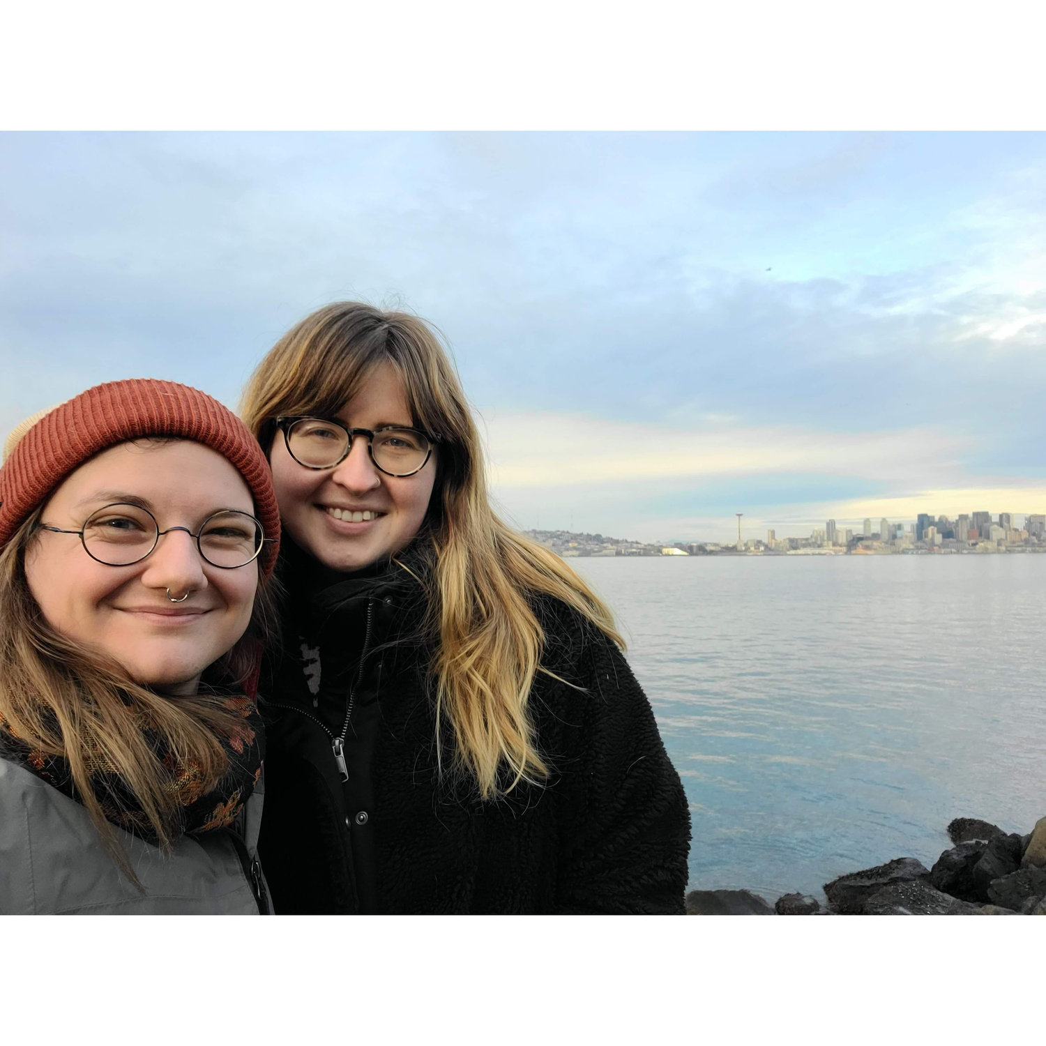 January 2022: we "soft-launched" our relationship, posting a cute photo after taking the water taxi