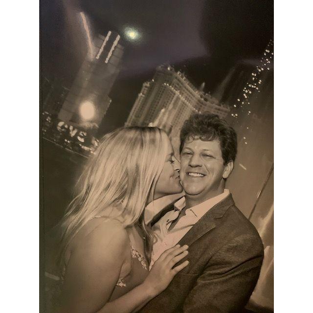 Dinner in Vegas when we first started dating