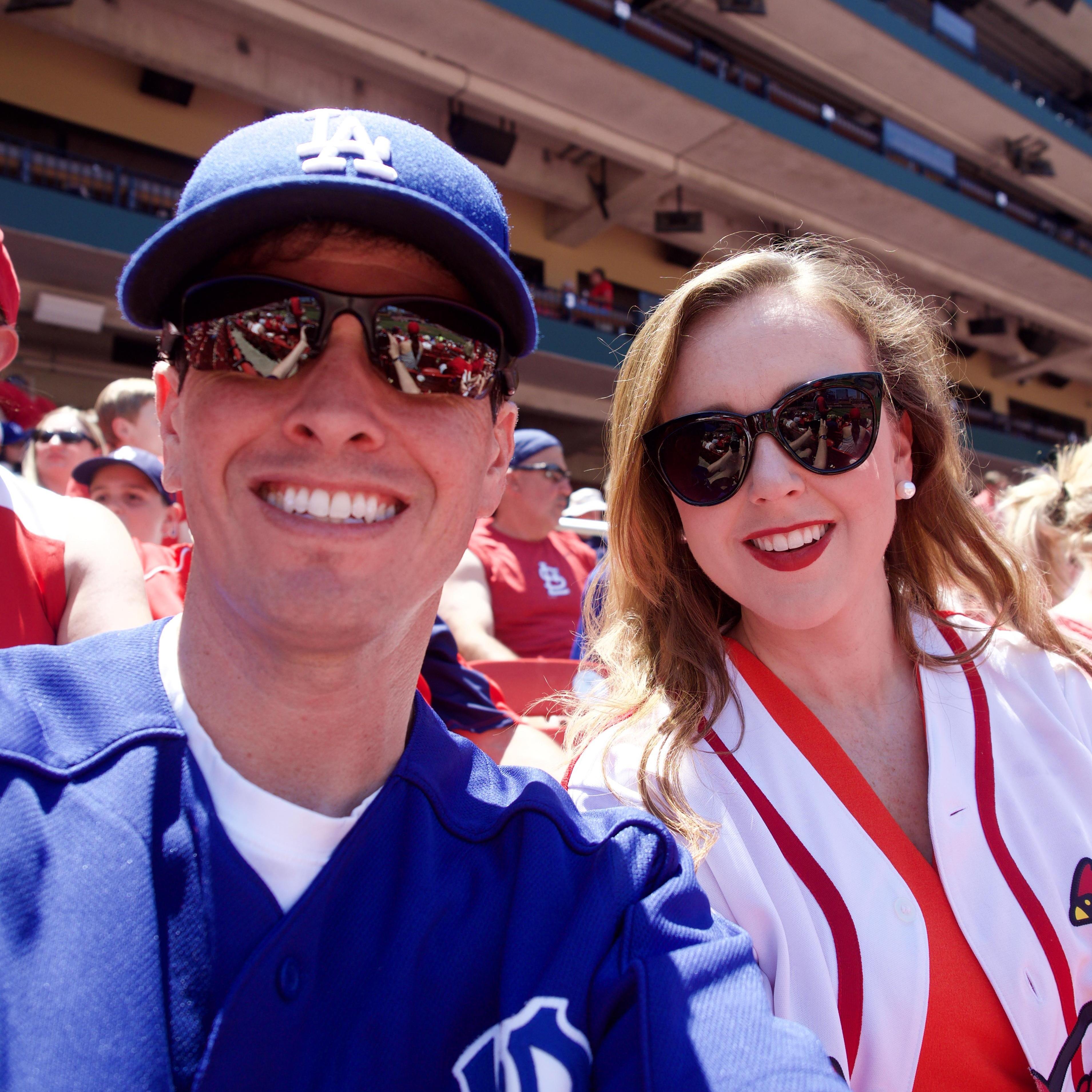 Our first baseball game... of many to come.