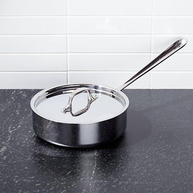 All Clad - All-Clad ® d3 Stainless Steel 2-Qt. Sauté Pan with Lid