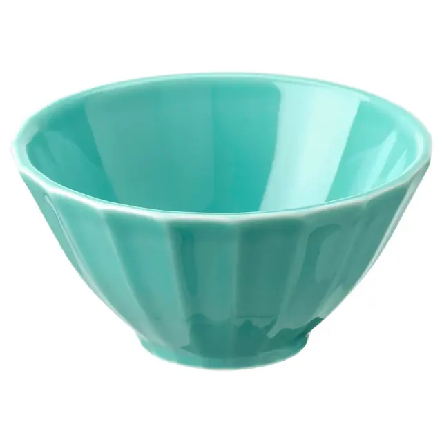 STRIMMIG Bowl, Turquoise, 4 ½ inch
