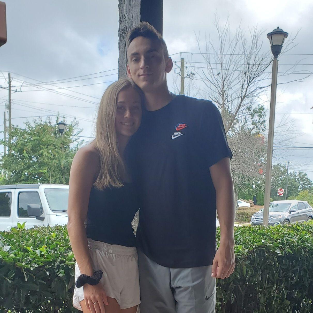 First time seeing eachother after Kyle was in basic training for 180 days!