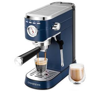 CASABREWS Espresso Machine 20 Bar, Professional Espresso Maker with Milk Frother Steam Wand, Espresso Coffee Machine with 34oz Removable Water Tank, Sapphire Blue