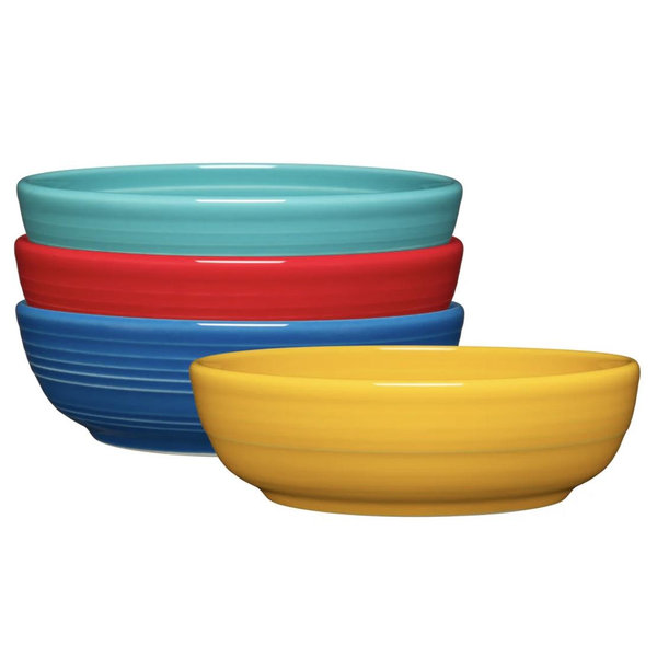 Vibrant Coupe 6 3/4 Inch Salad Bowl 24 OZ, Set of 4