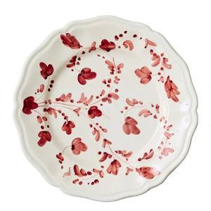 Flora Dinner Plate in Burgundy