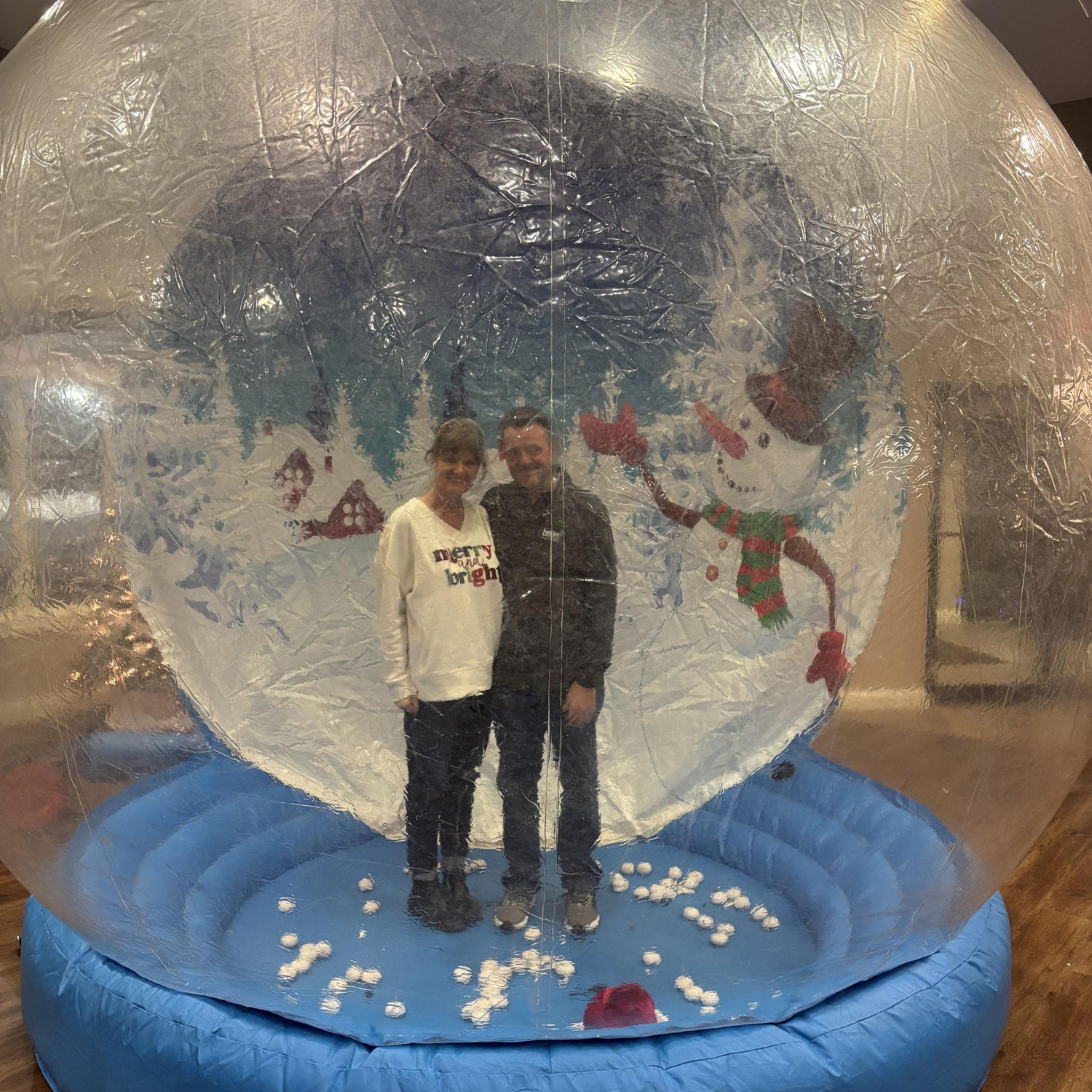 Our first snow globe together.