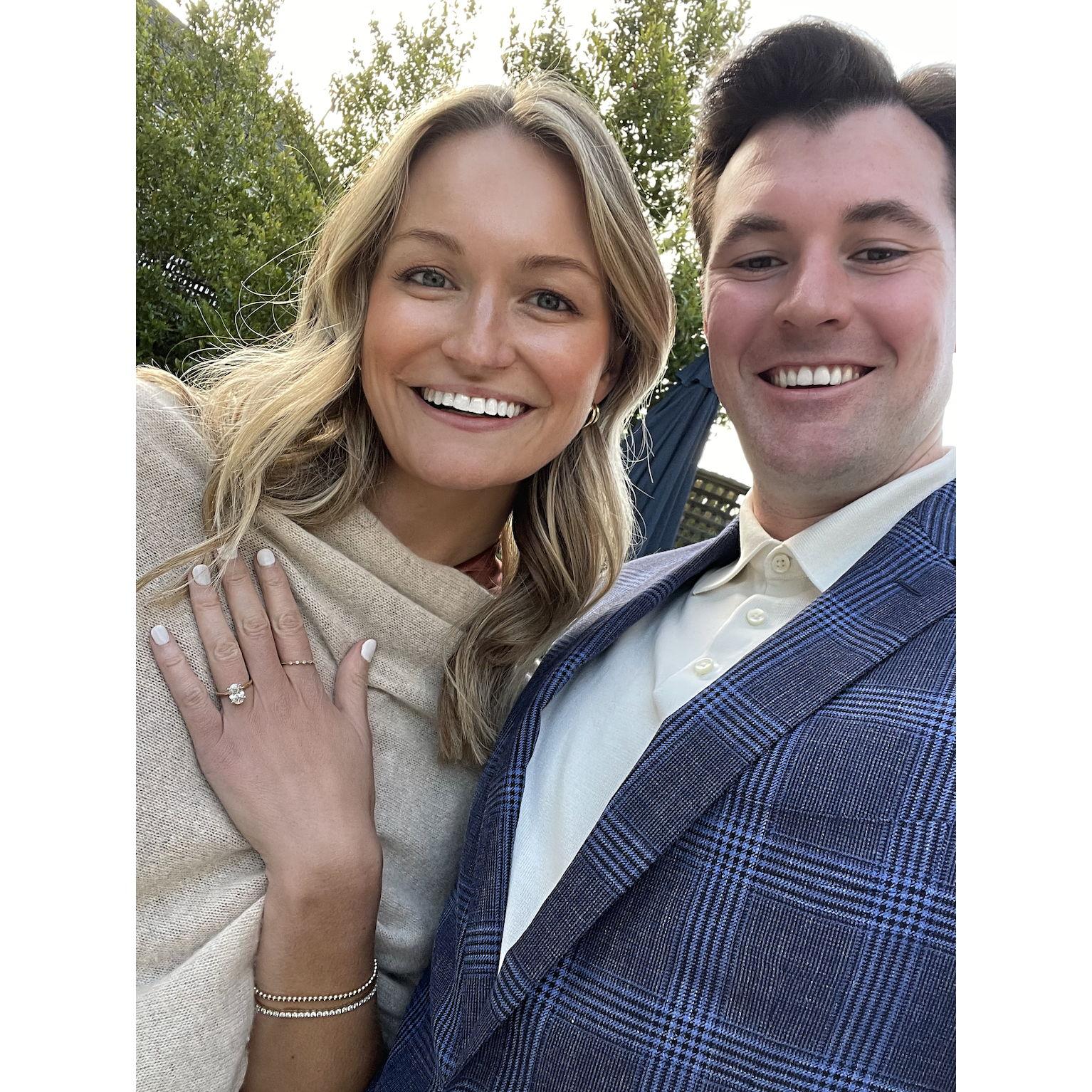 This is the photo we took right after Will proposed in Napa!