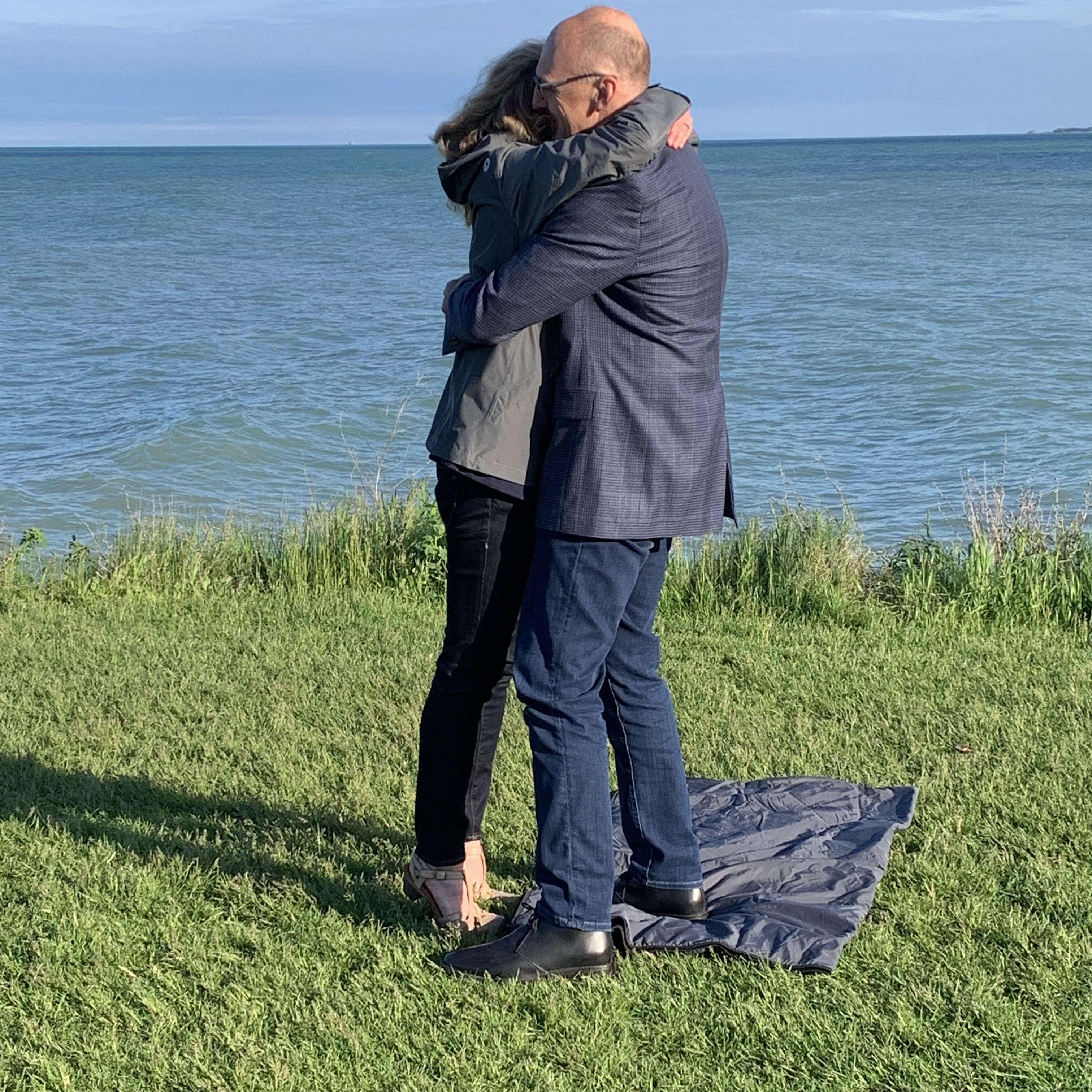 Moments after the proposal!