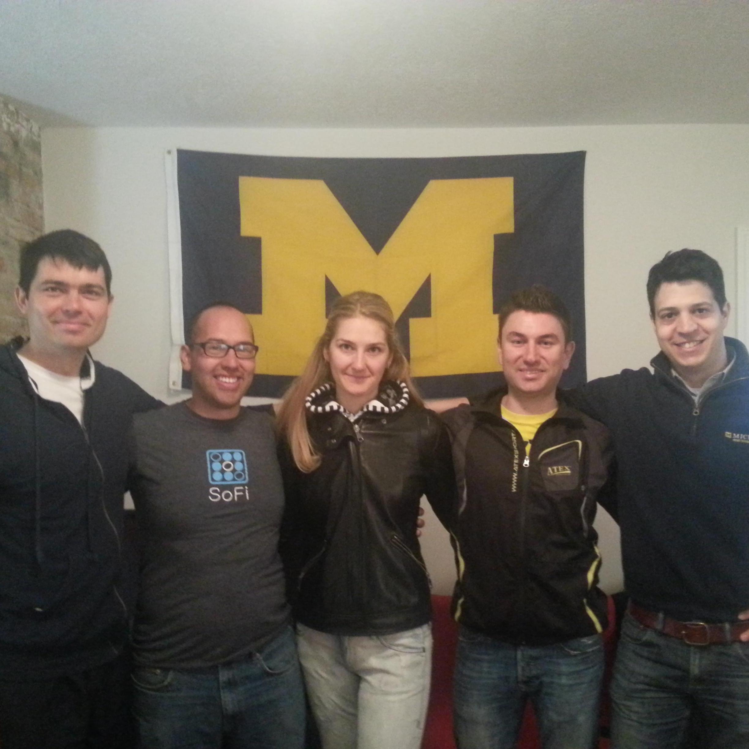 Diego and Michigan housemates Igor, Ksenia, Ondrej, Ari