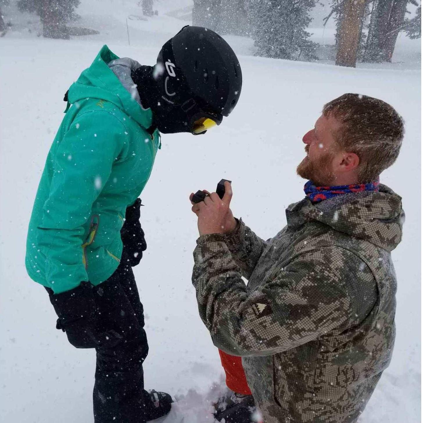 The proposal! @ Heavenly Mountain, CA