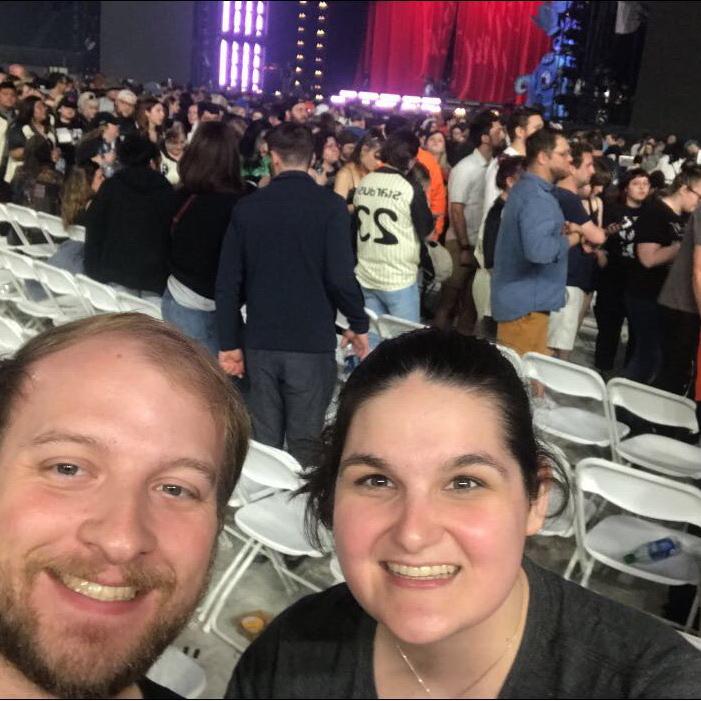 Selfie after seeing Fall Out Boy at Wrigley Field! An incredible show with my favorite person! —June 2023