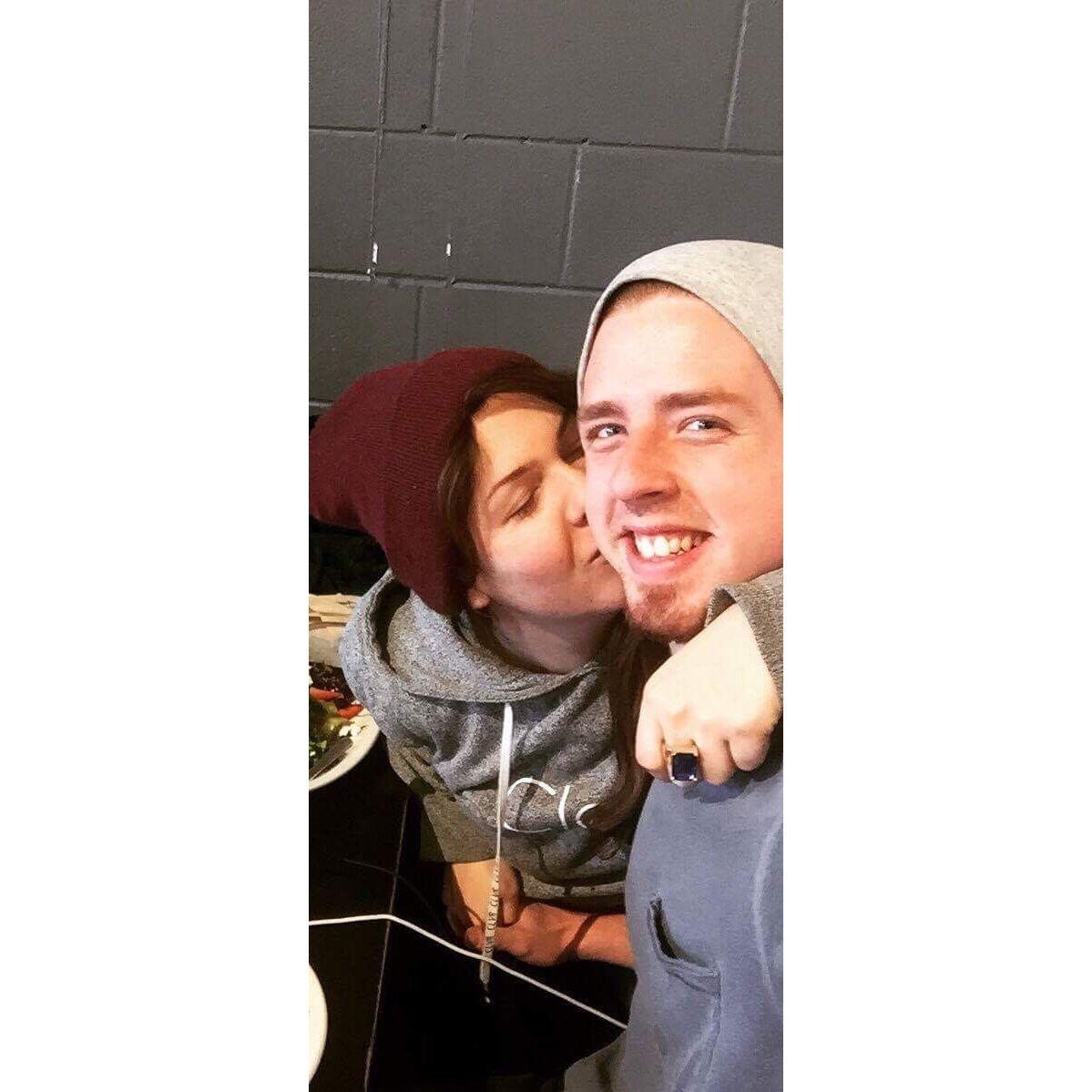 Our first photo as a couple