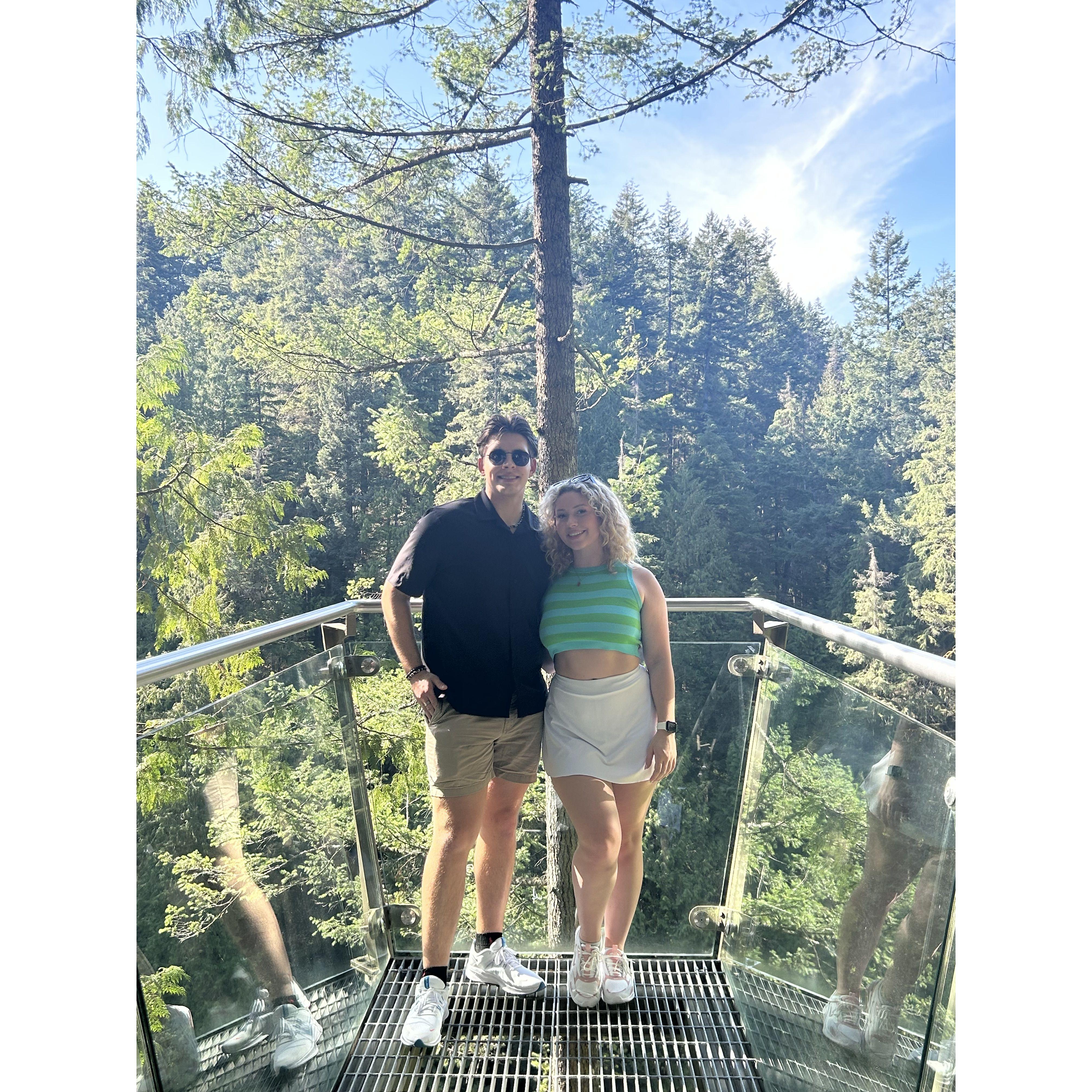 In Vancouver on a waterfall hike