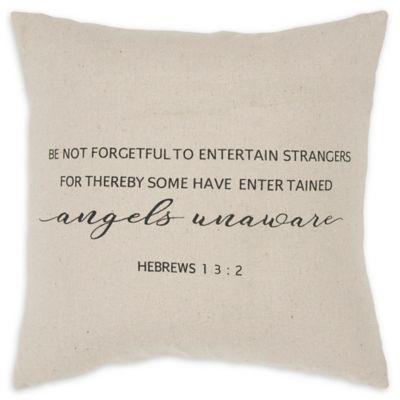 Rizzy Home Forgetful Square Throw Pillow in Natural