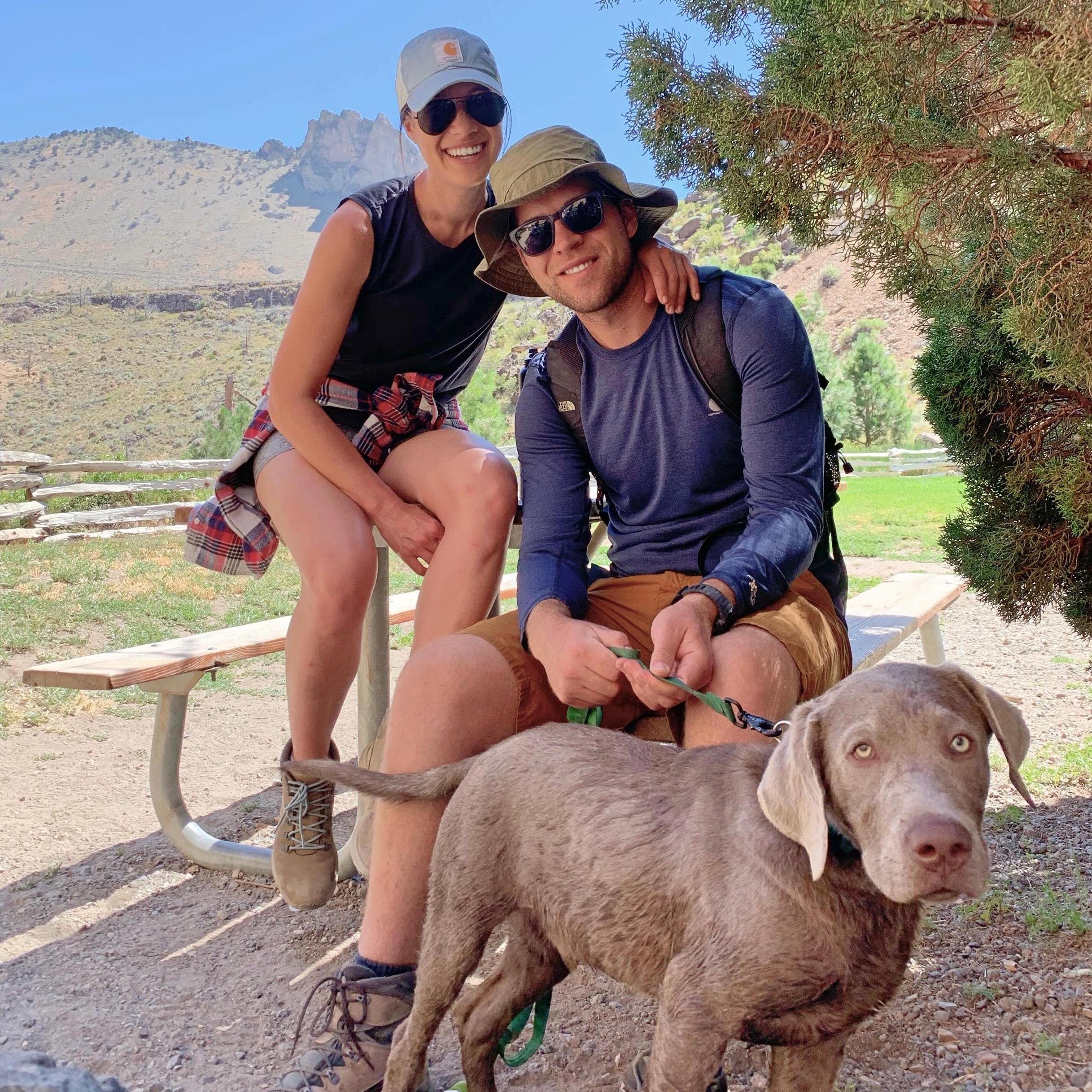 Surviving the heat at Tumalo State Park in Oregon.
