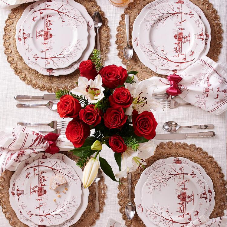 Juliska, Country Estate Winter Frolic Scallop Dinner Plate | Zola