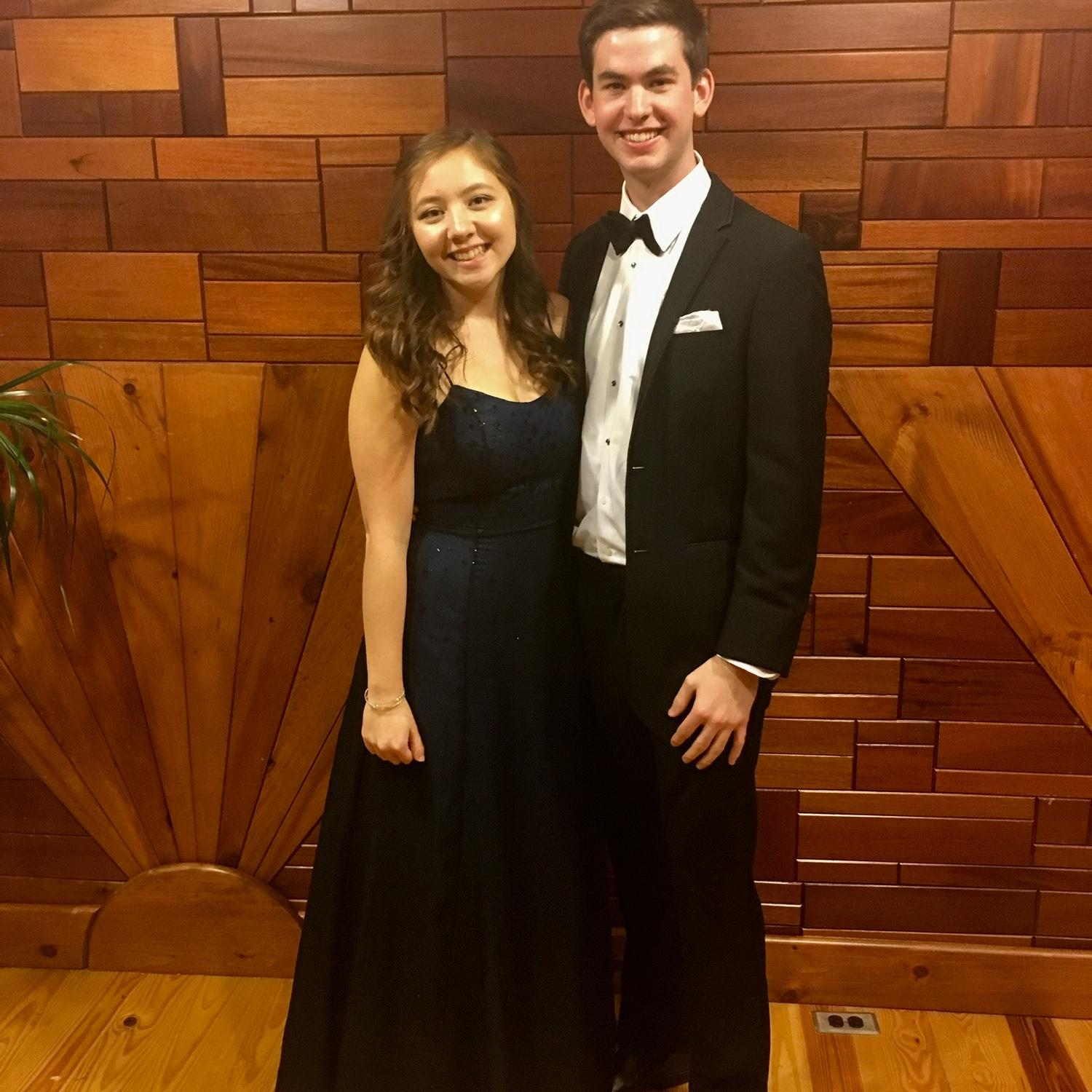 November 2017: Brittany’s first sorority formal dance in Nashville