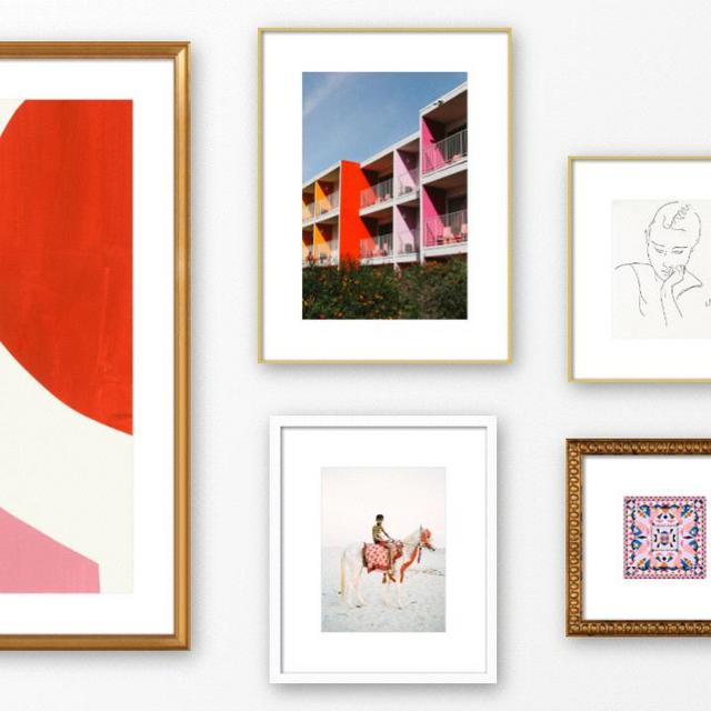 Bright Days Gallery Wall (5 art pieces)