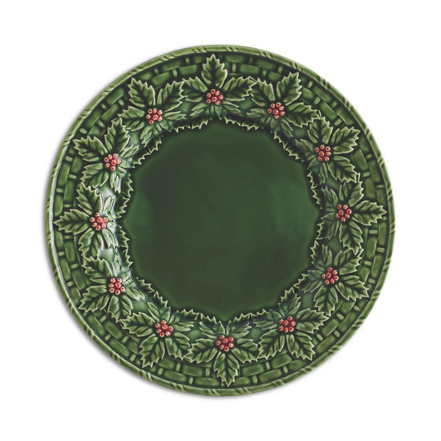 Bordallo Pinheiro Holly Dinner Plate