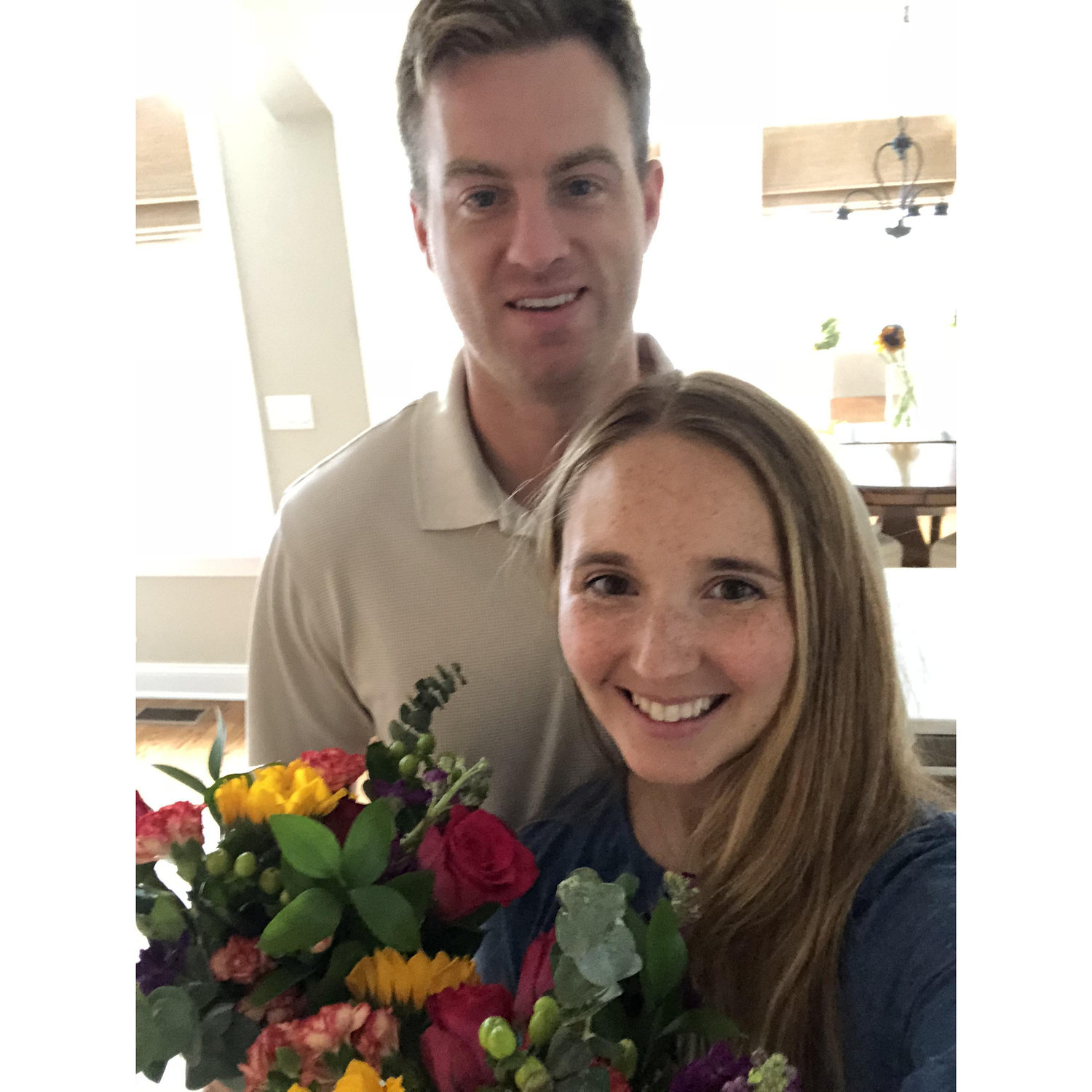 Back in Spring Lake - thanks to all of our family and friends for showering us with engagement gifts! So grateful for all of your love! July 2020