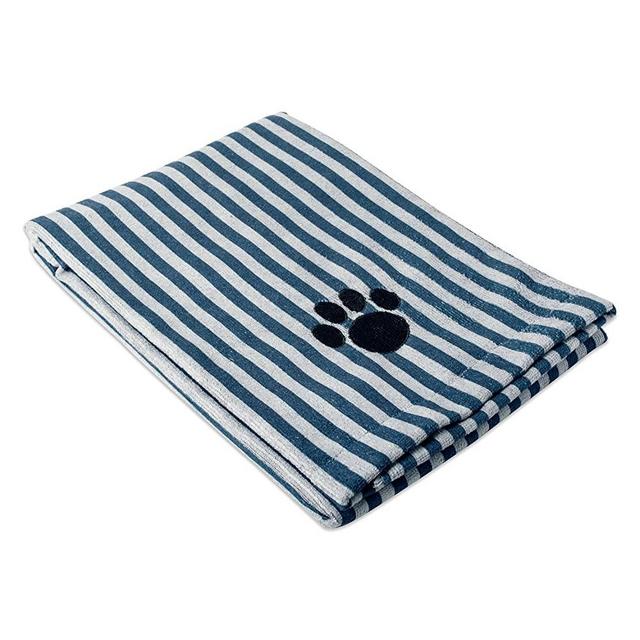 Bone Dry DII Microfiber Dog Bath Towel with Embroidered Paw Print