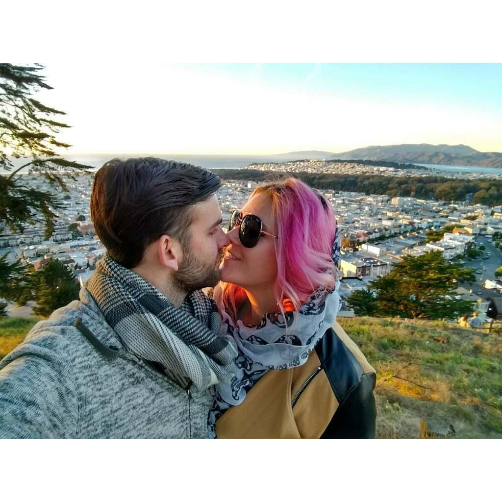 Our first picture as a couple