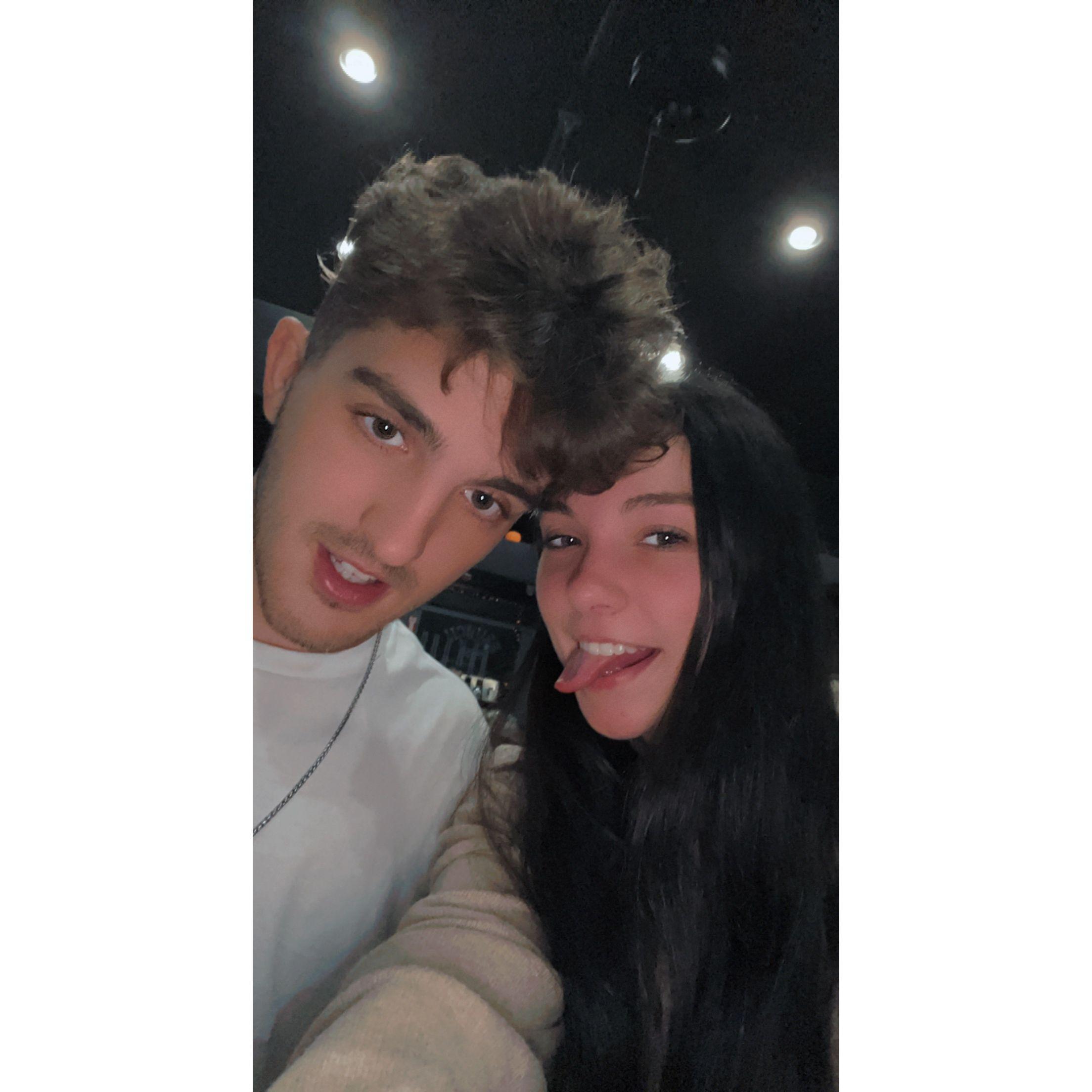 The first time he took me out!