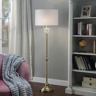 Traditional Satin Brass Floor Lamp