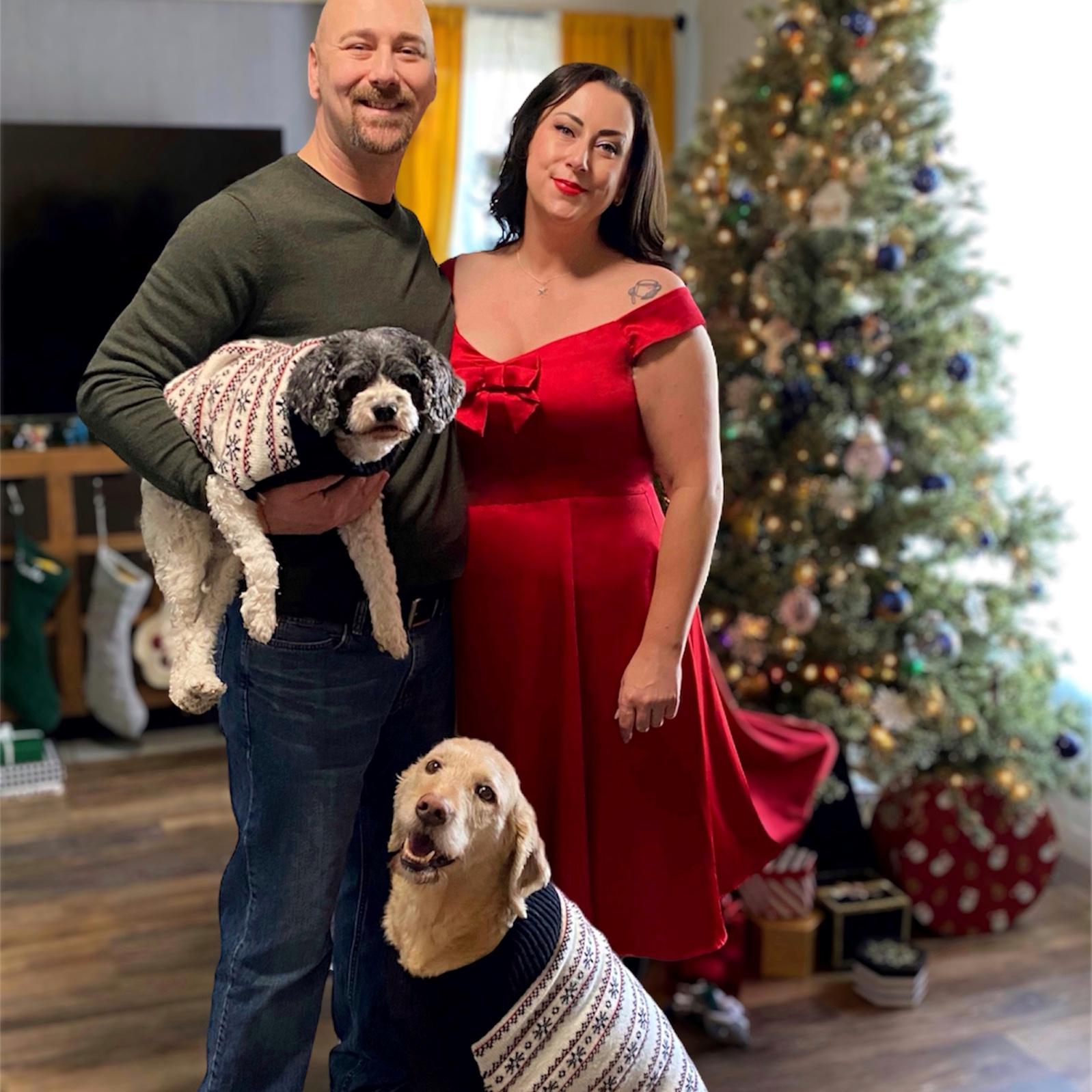 Christmas Eve, 2023, the day before he proposed ❤️