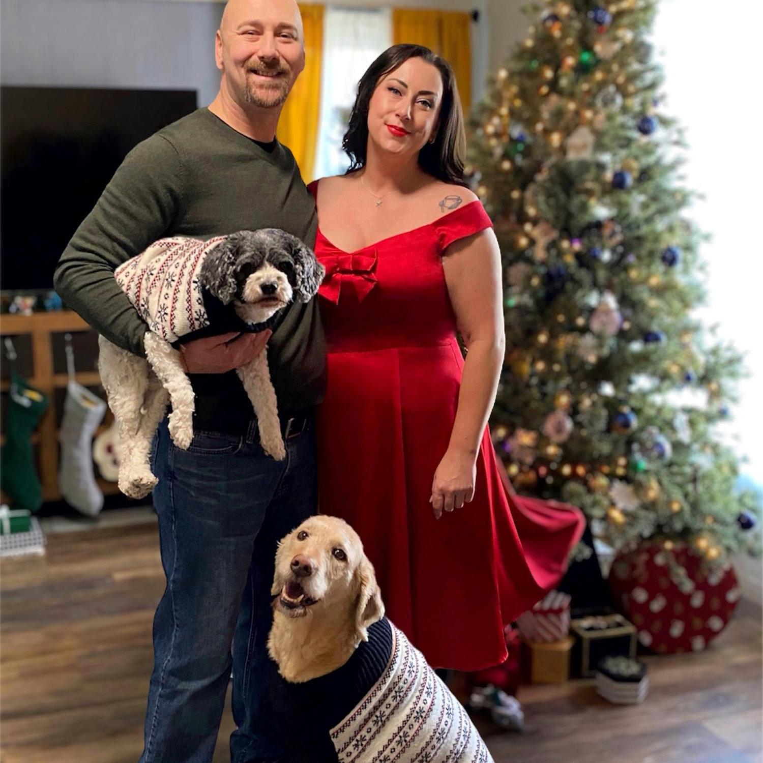 Christmas Eve, 2023, the day before he proposed ❤️