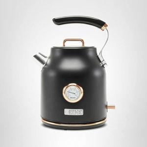 Haden Dorset 1.7 Liter Stainless Steel Electric Kettle, Hot Water Kettle with 360-Degree Base and Auto Shutoff, Black & Copper