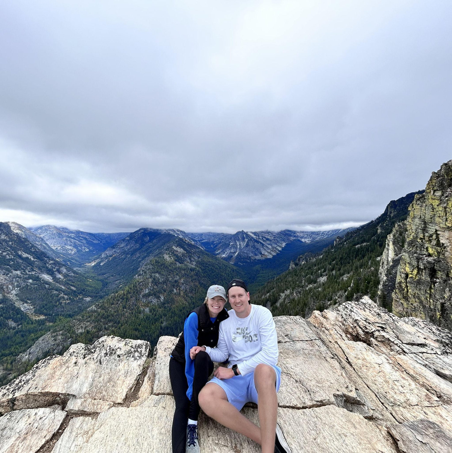 October 2023 - Haley and Hunter climbed a mountain in Montana while visiting their friends Lexi and Chase